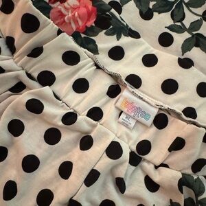 LuLaRoe Polka Dot Floral skirt